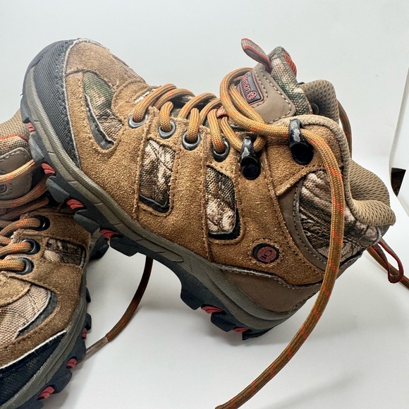 Coleman Griz Jr. Hiker Outdoor Boots Boys Toddler Size 11 Brown Leather and Camo - Picture 7 of 13